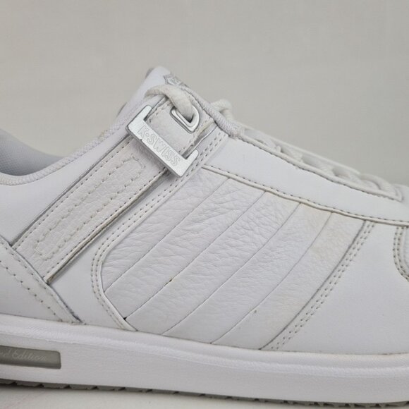 K-Swiss Palisades Men Shoes Athletic Sneakers Leather White Size 12 - Picture 8 of 10